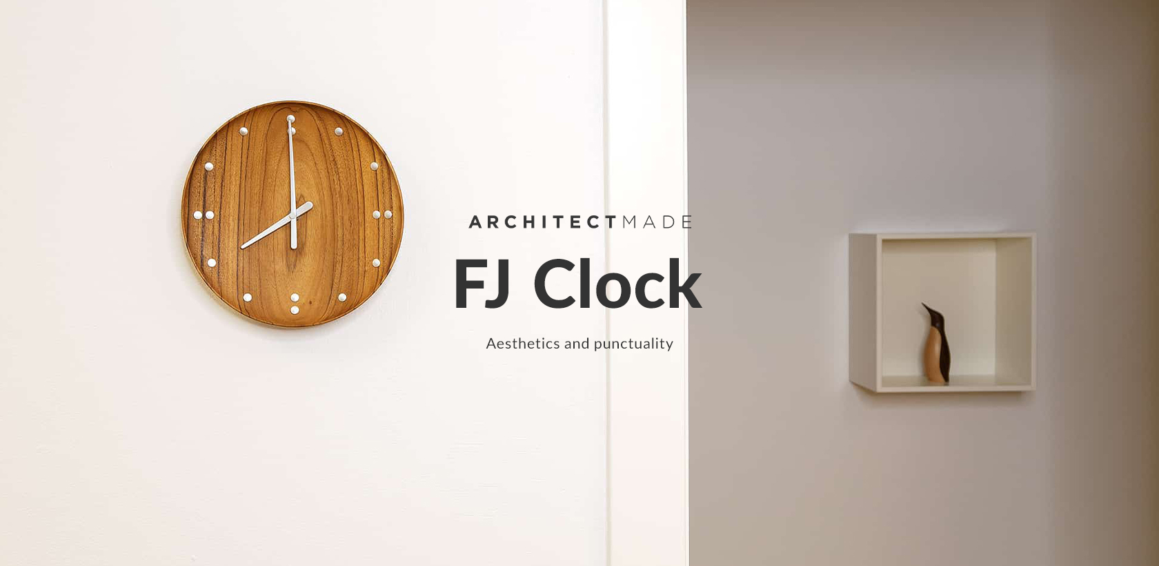 ARCHITECTMADE Fj Clock Aesthetics and punctuality